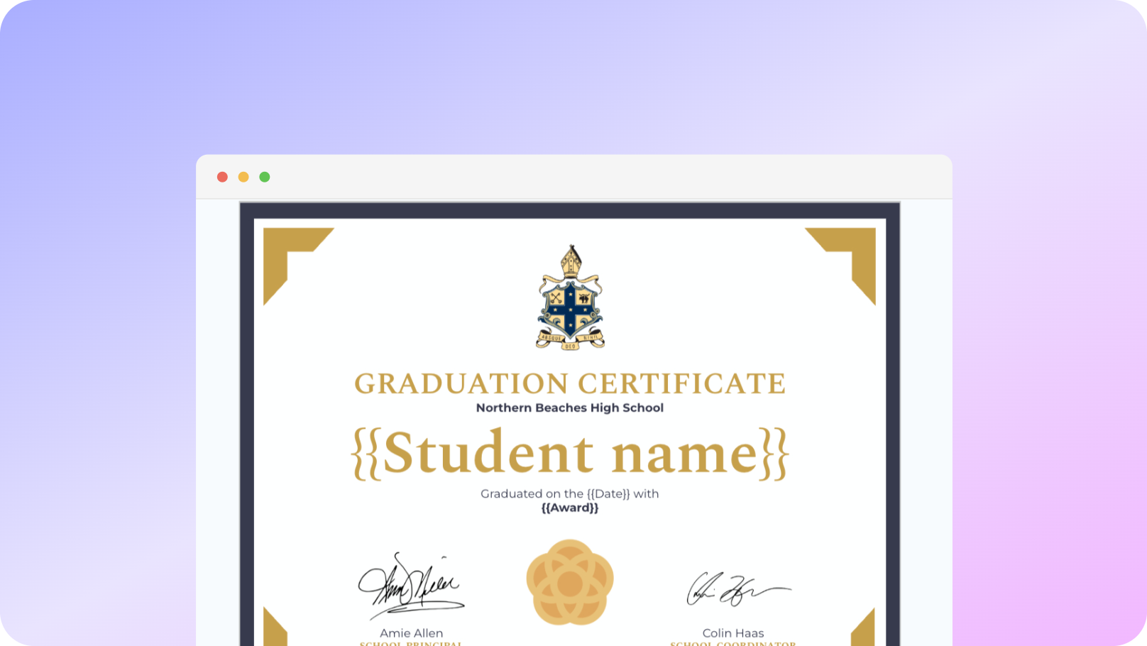 Certificate automation in Google Slides with Portant
